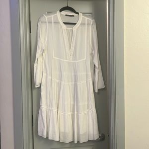 Devotion twins white gauze dress excellent condition size med